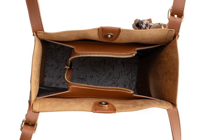 Lucky Bees Bolso Tote Tan